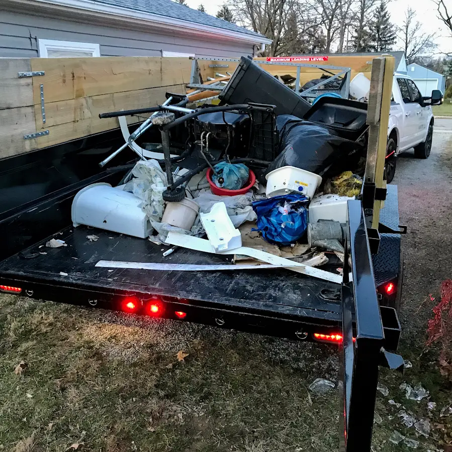 Roll-off dumpster delivered to a residential driveway in Oakdale
